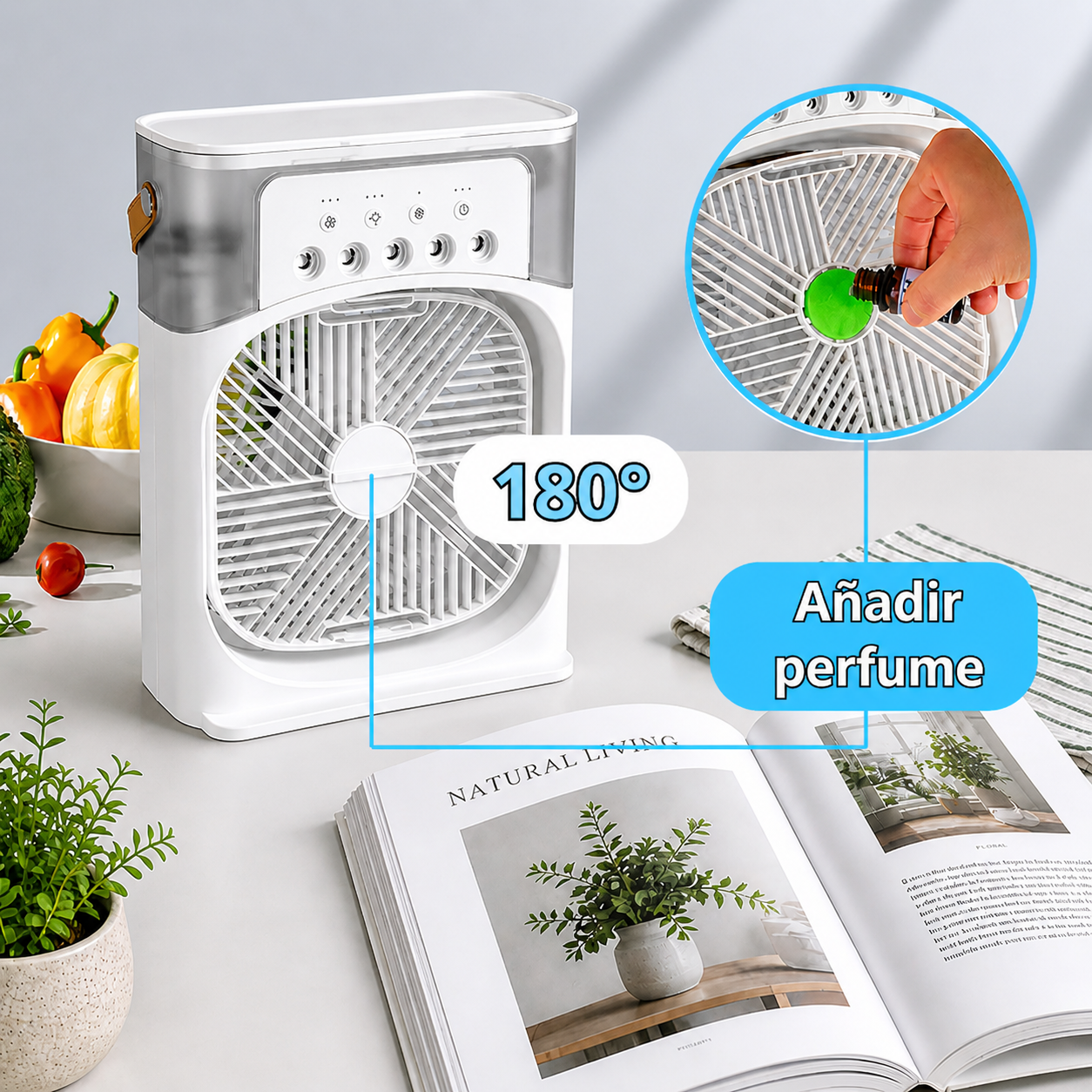 Ventilador portátil 3 en 1